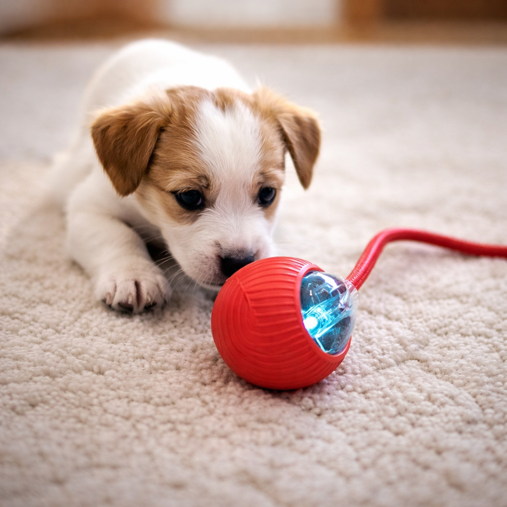 WhiskerRoll™ Silent Interactive Cat Ball
