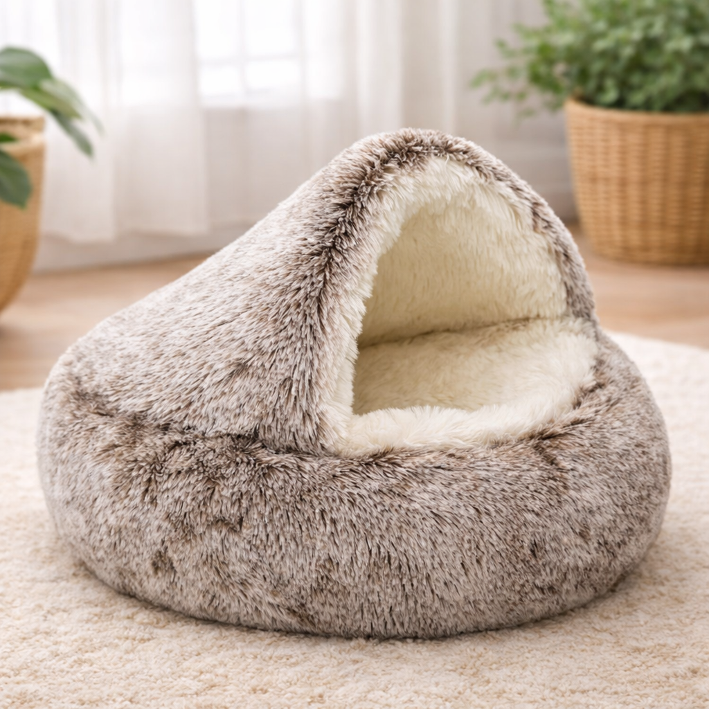 SnugHaven™ Calming Cave Bed