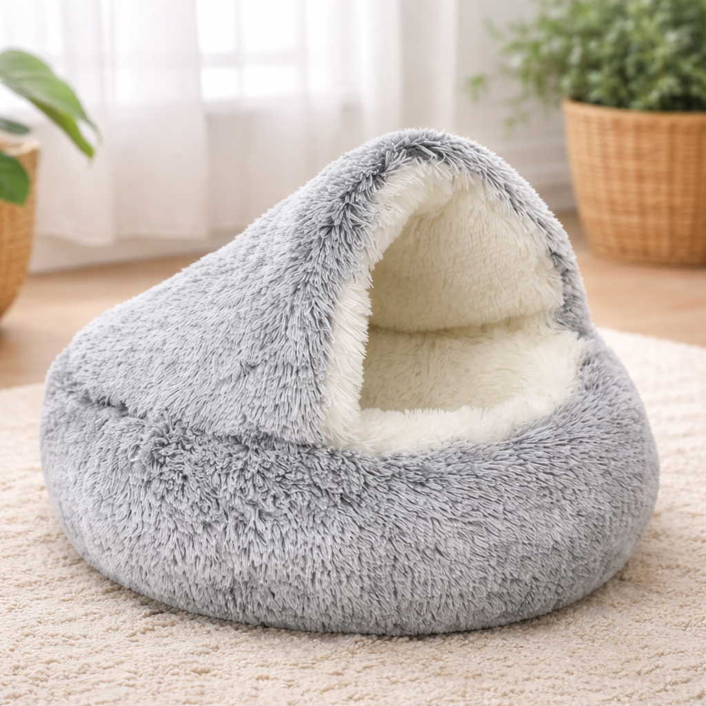 SnugHaven™ Calming Cave Bed