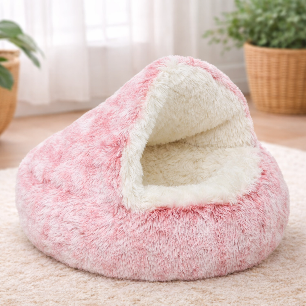 SnugHaven™ Calming Cave Bed