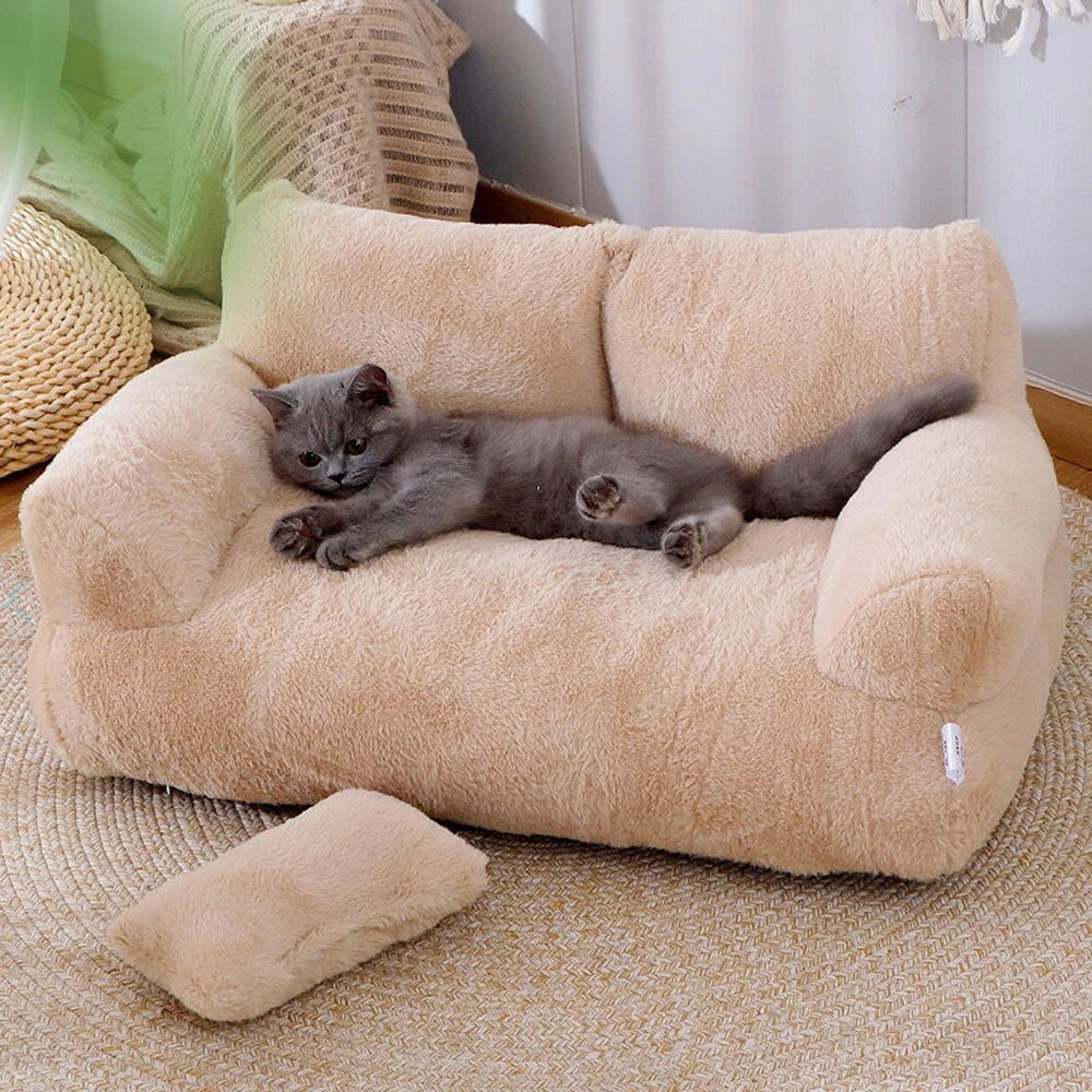 SnuggleSofa™ Plush Pet Sofa Bed