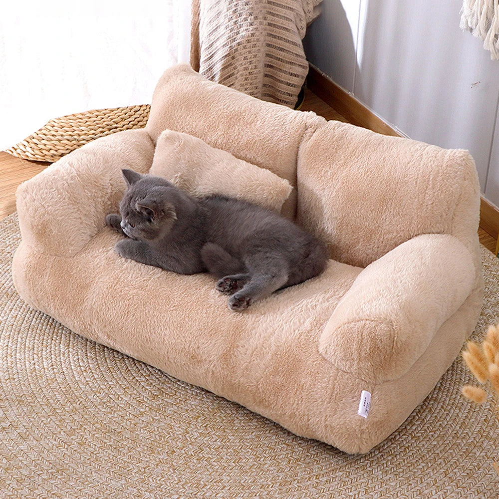 SnuggleSofa™ Plush Pet Sofa Bed