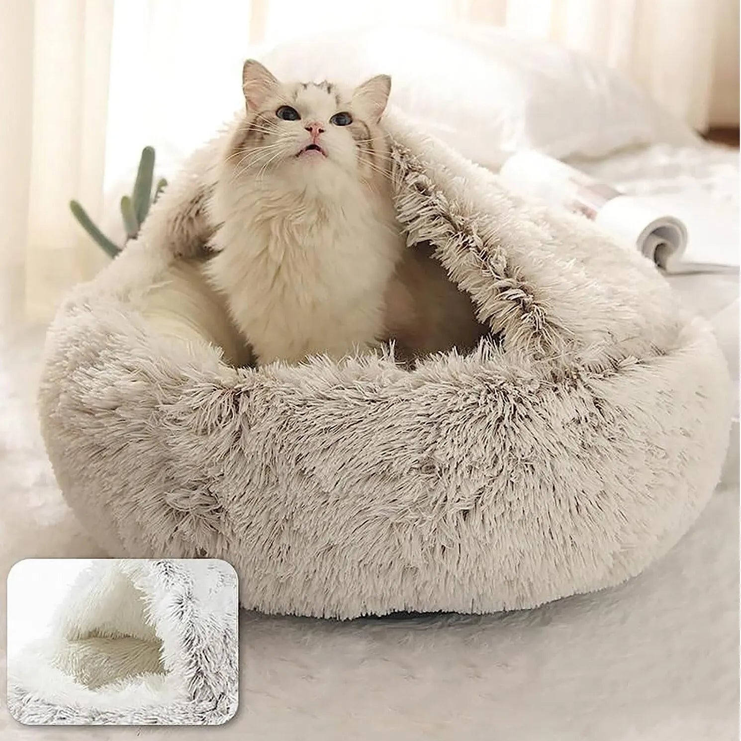 SnugHaven™ Calming Cave Bed