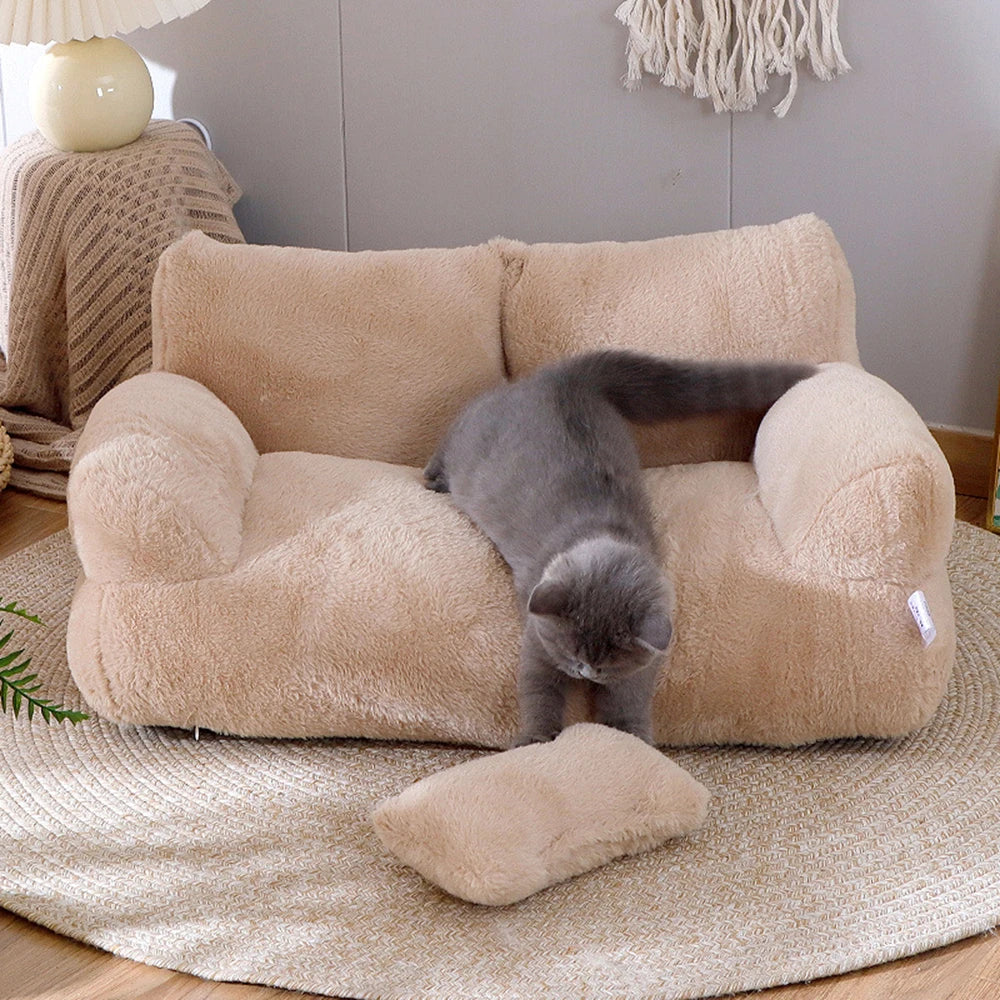 SnuggleSofa™ Plush Pet Sofa Bed