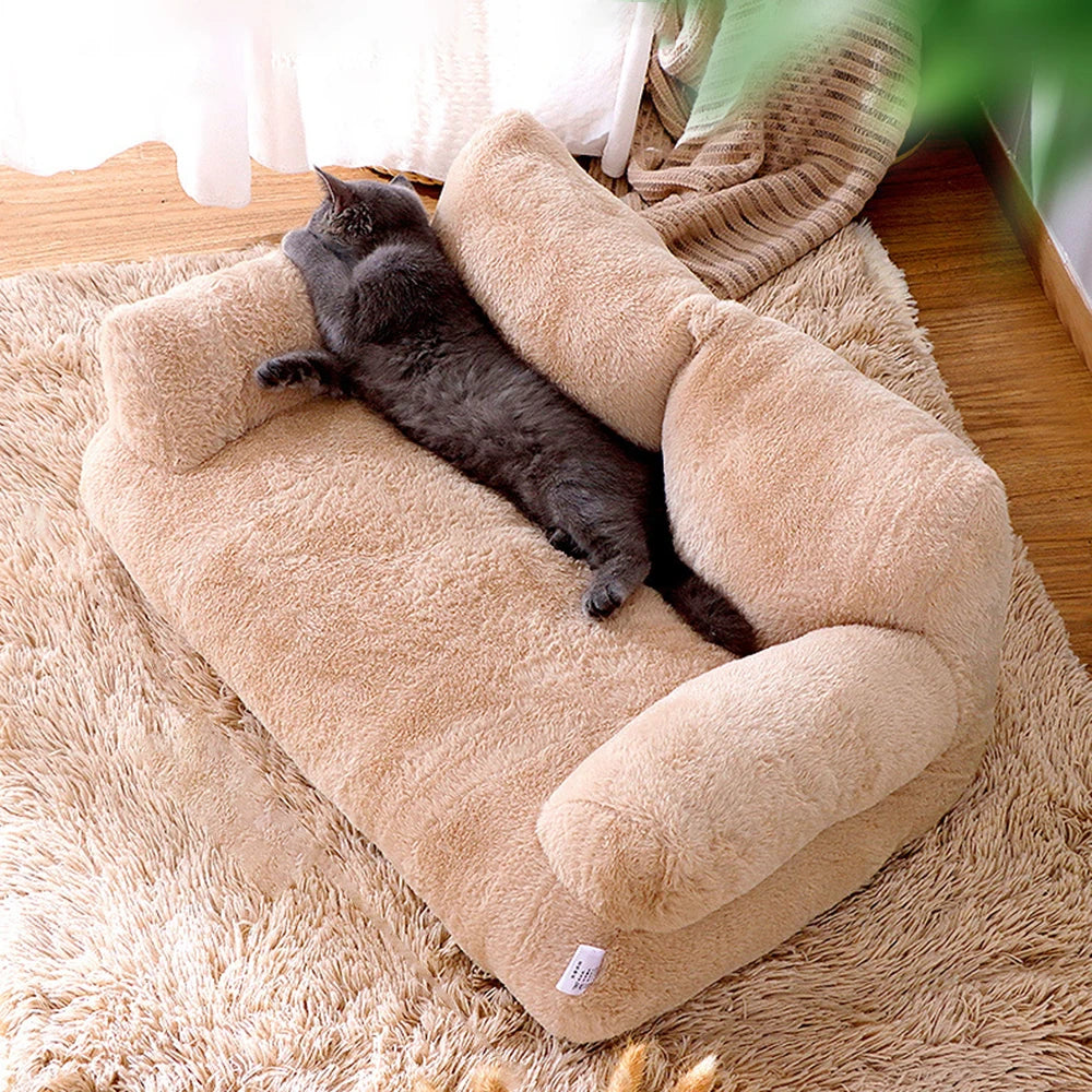 SnuggleSofa™ Plush Pet Sofa Bed